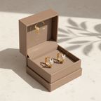 Golden Butterfly Hoops