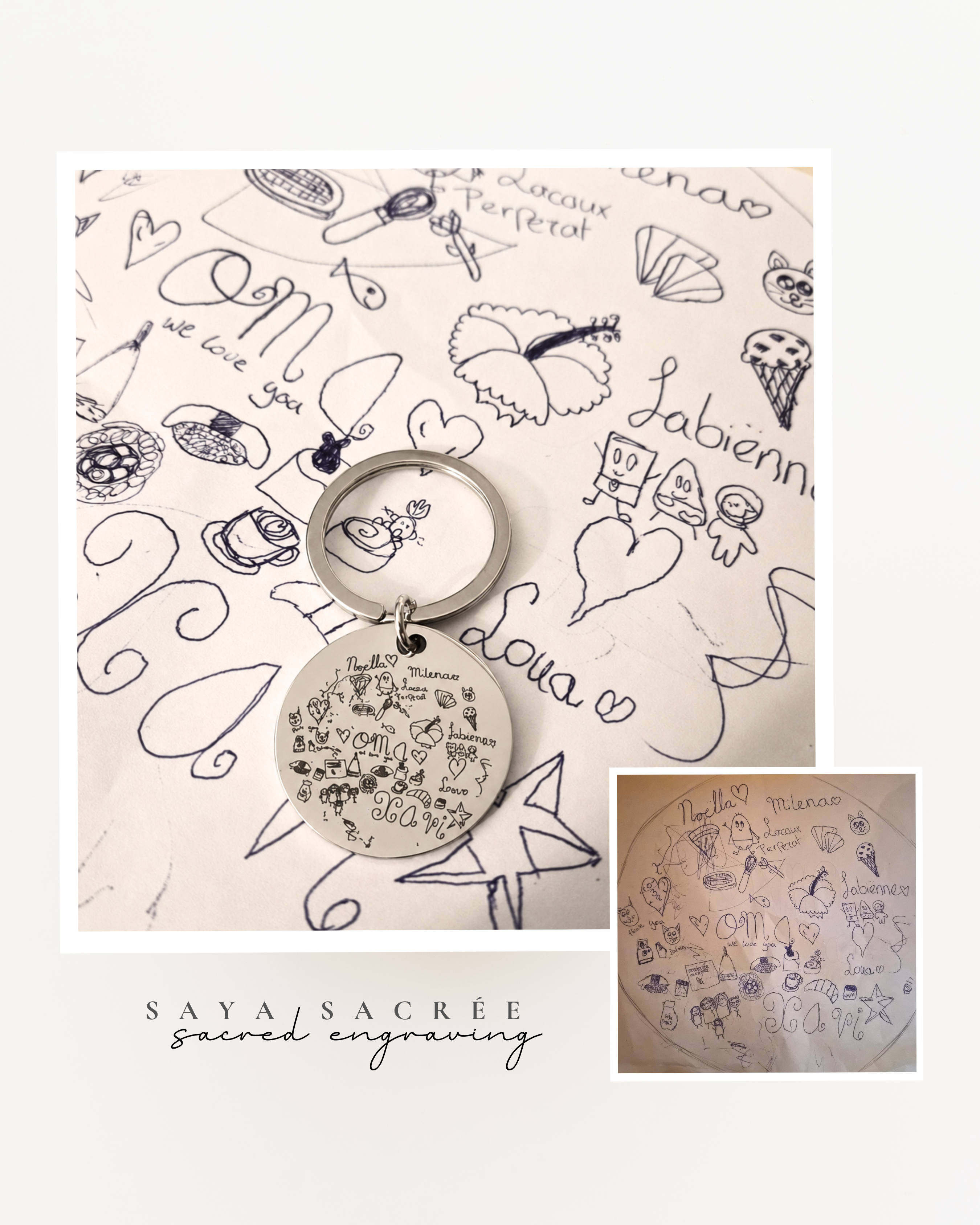 Doodle Keychain | ○