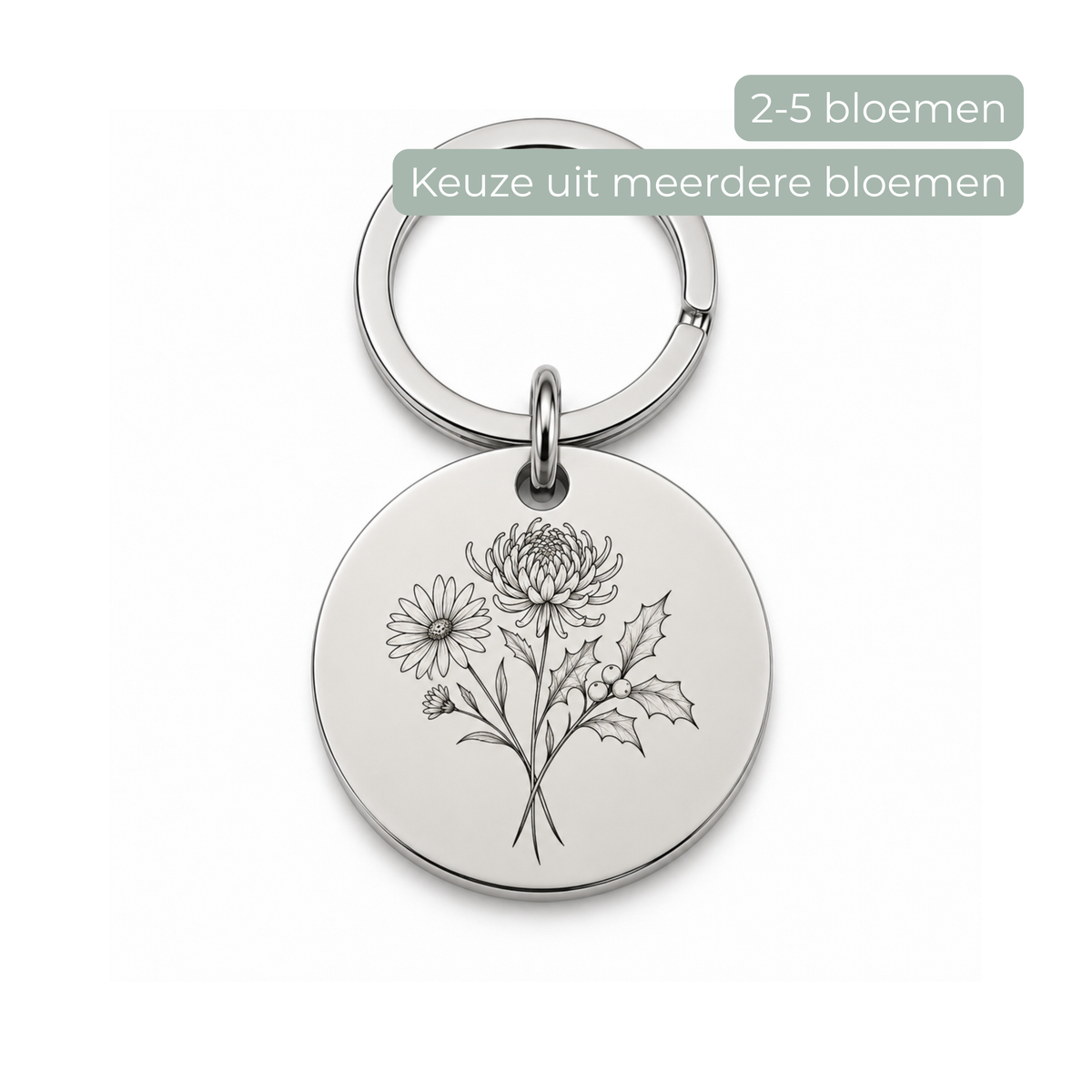 Birthflower Keychain