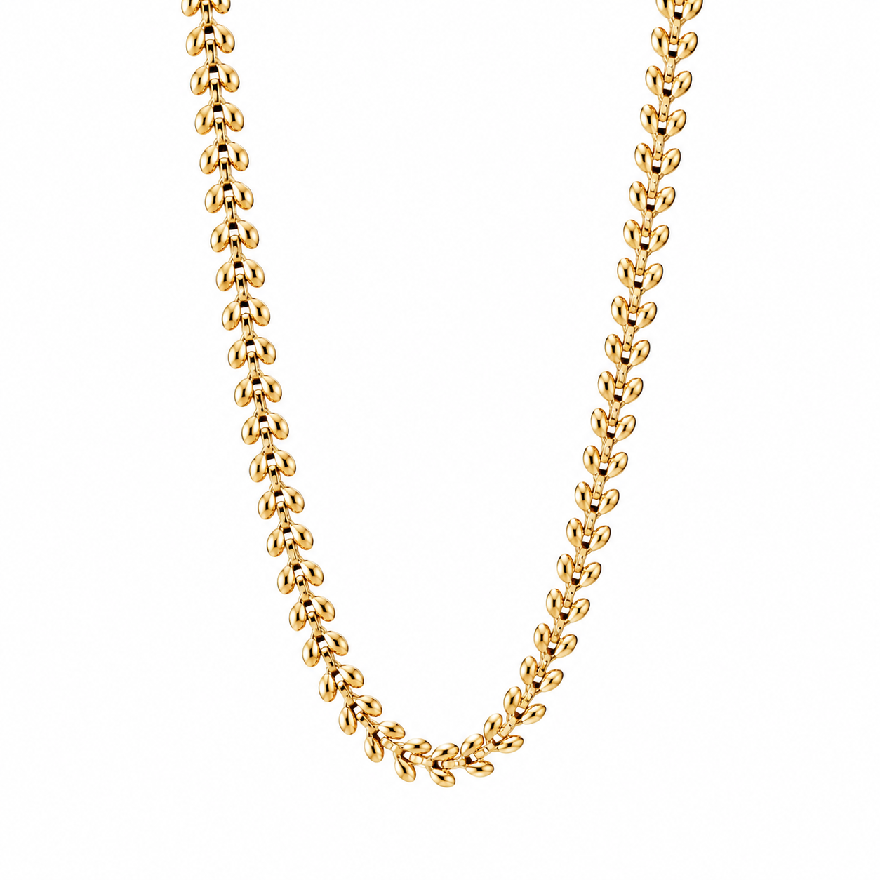 Aurélia Leaf Chain Necklace