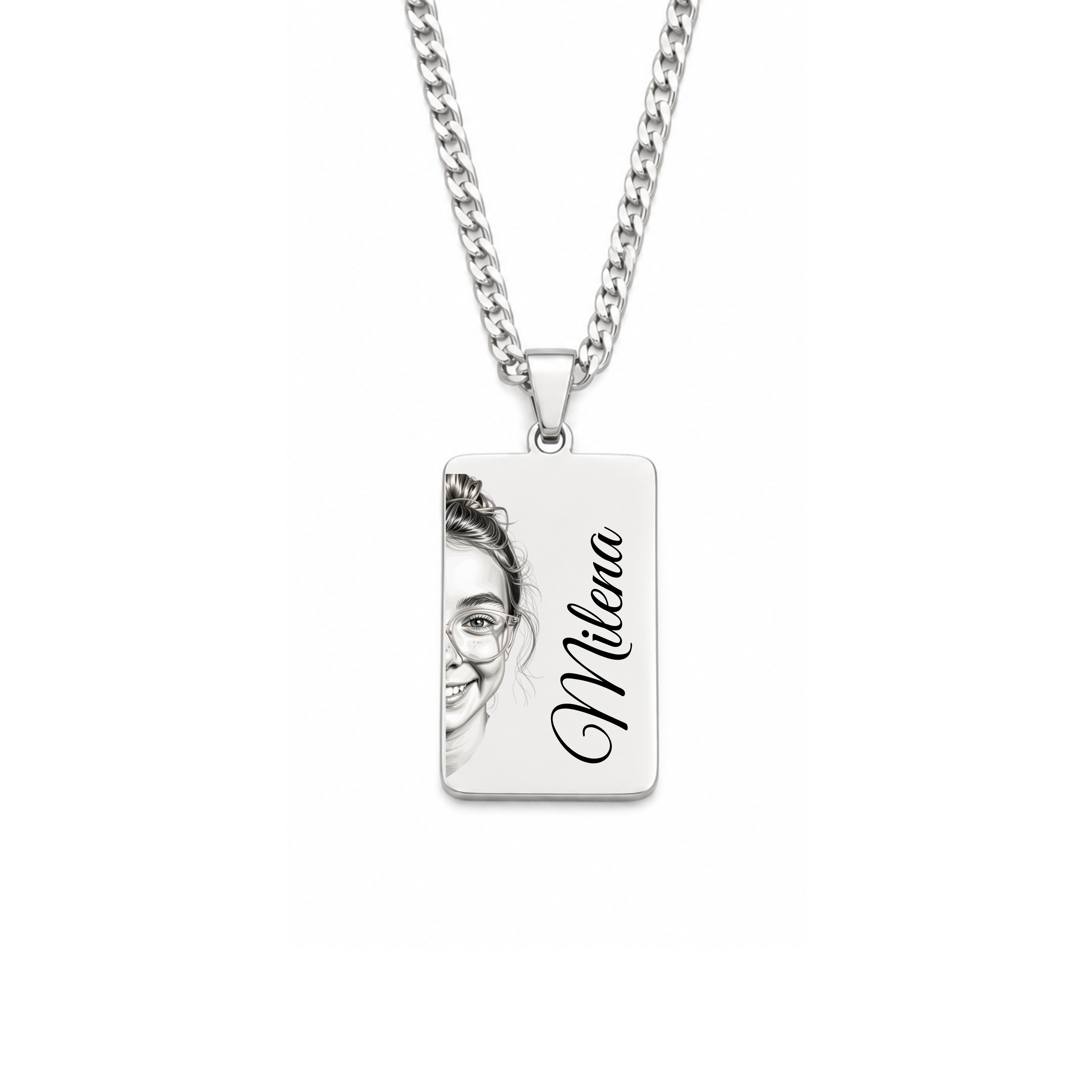 Half Portrait Necklace | □