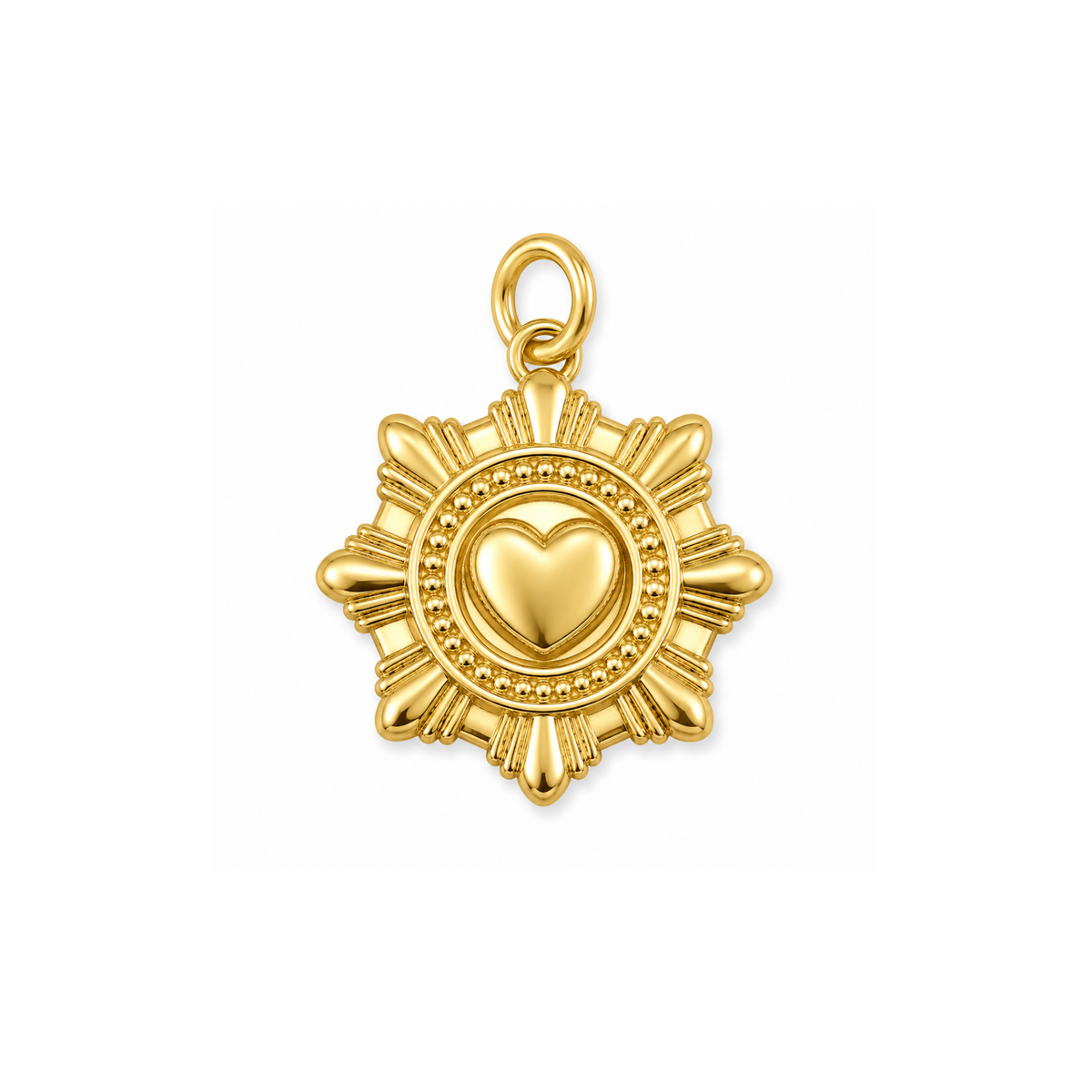 Soleil Heart Charm