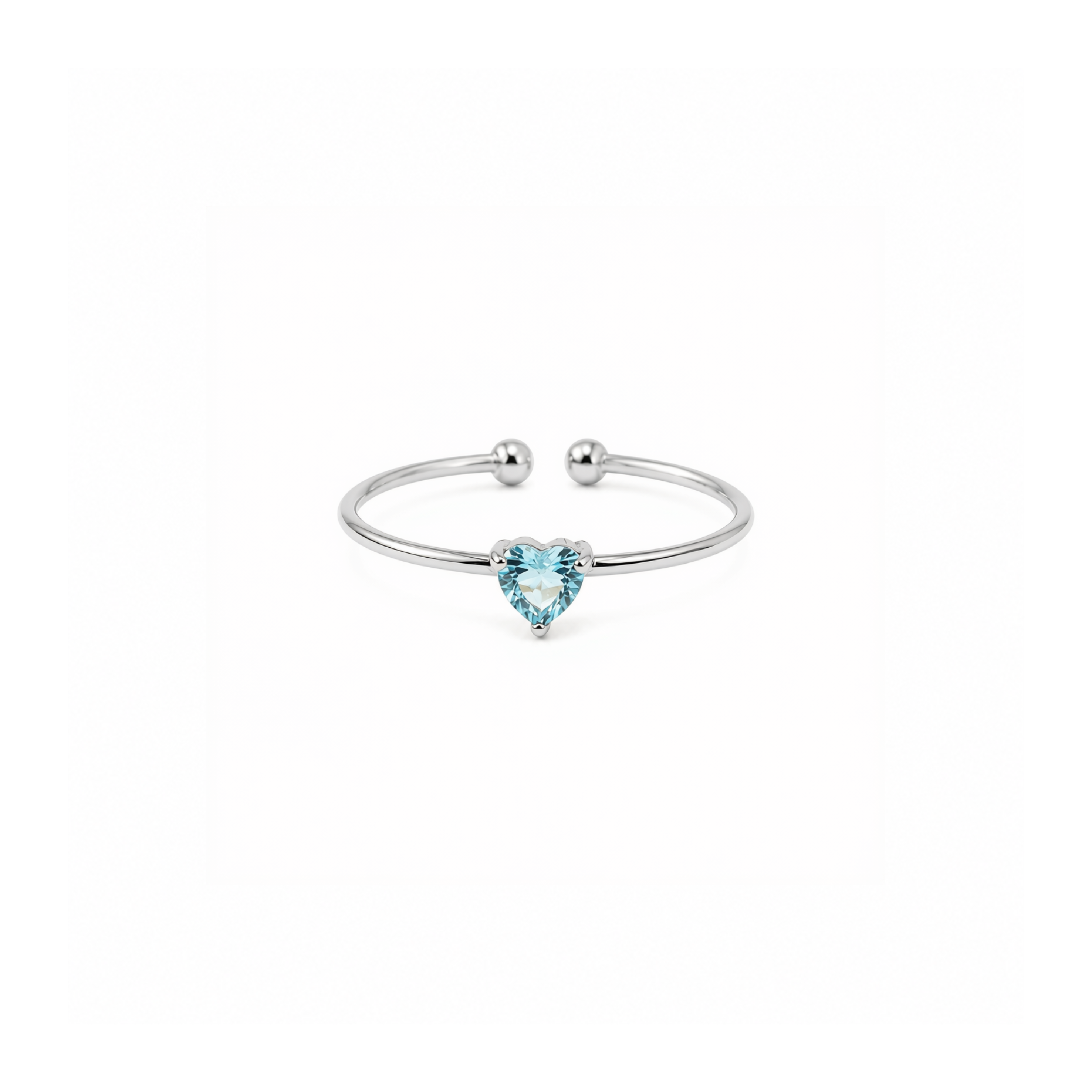 Birthstone Ring March | Silver