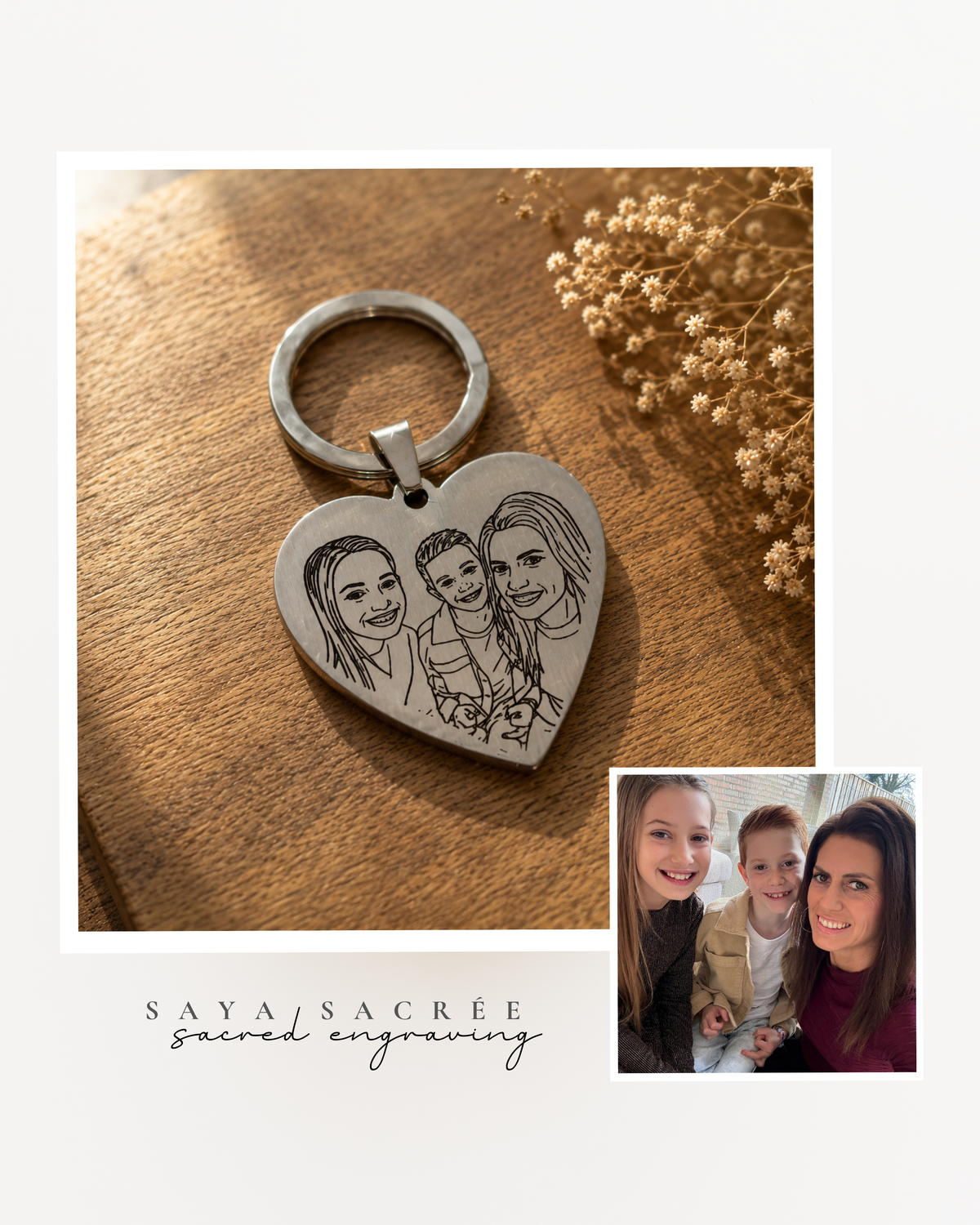 Amore Memory Keychain | ♡