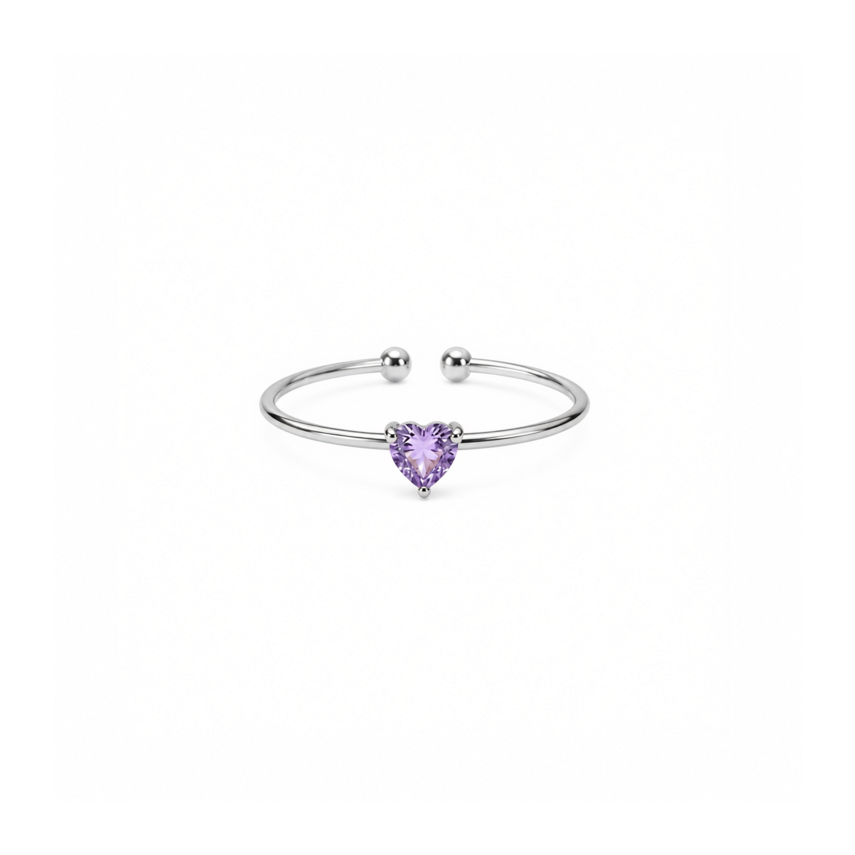 Birthstone Ring June | Silver