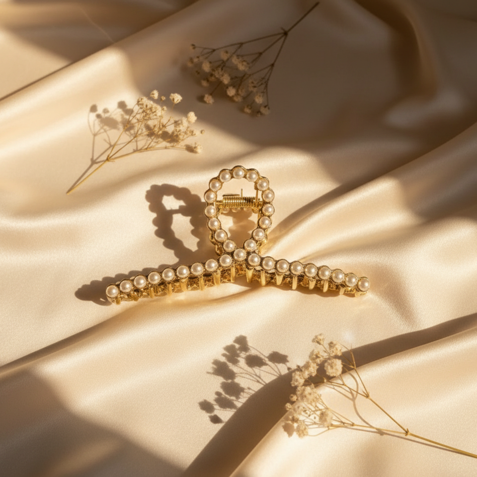 Élégance Pearl Hair Claw