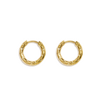Textured Gold Hoops