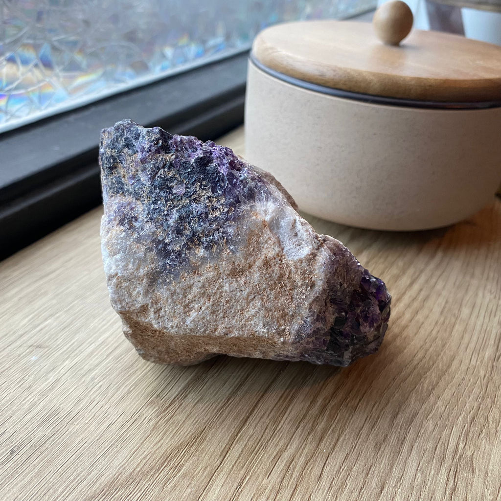 Amethist in Moedergesteente - 514 gram