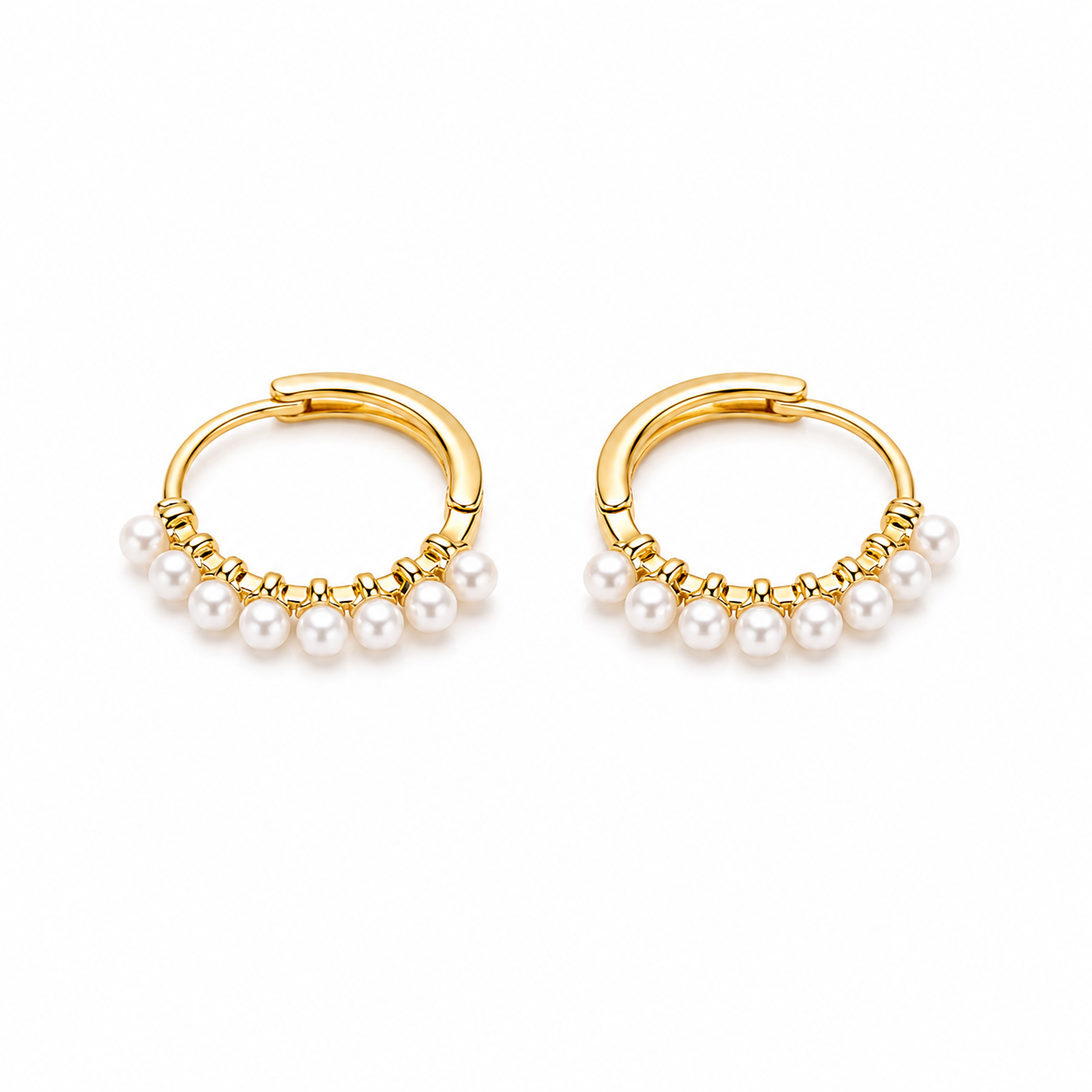 Luna Pearl Hoops