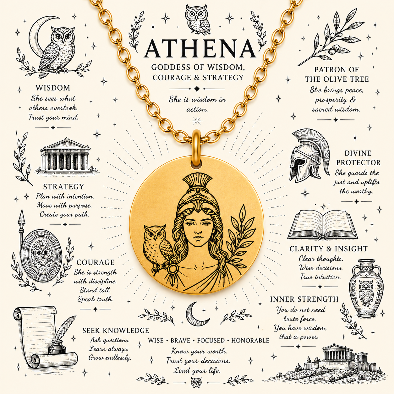 Athena — Goddess of Wisdom & Courage