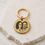 Sacred Memory Keychain | Gold