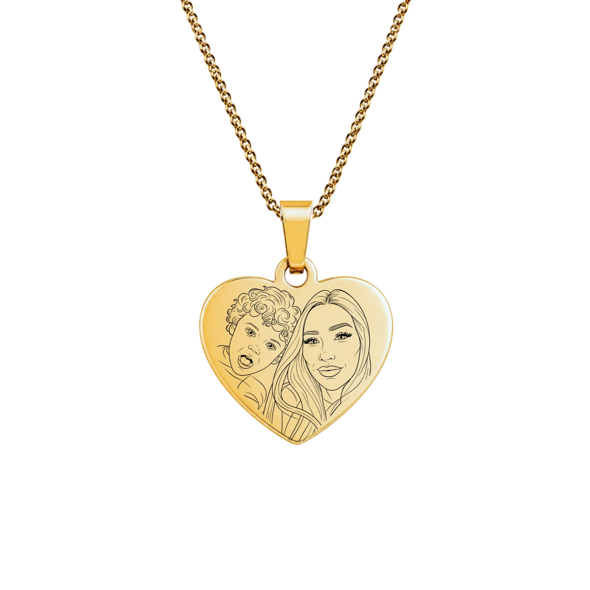 Amoré Portrait Necklace