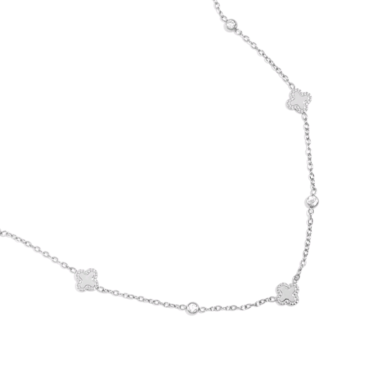 Silver Clover Necklace