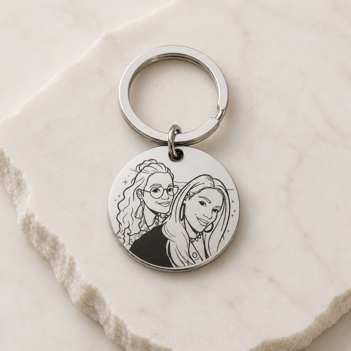 Sacred Memory Keychain | Silver