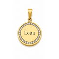 Sparkle Script Charm | ○