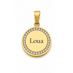 Sparkle Script Charm | ○