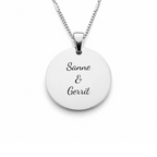 The Script Necklace | Silver