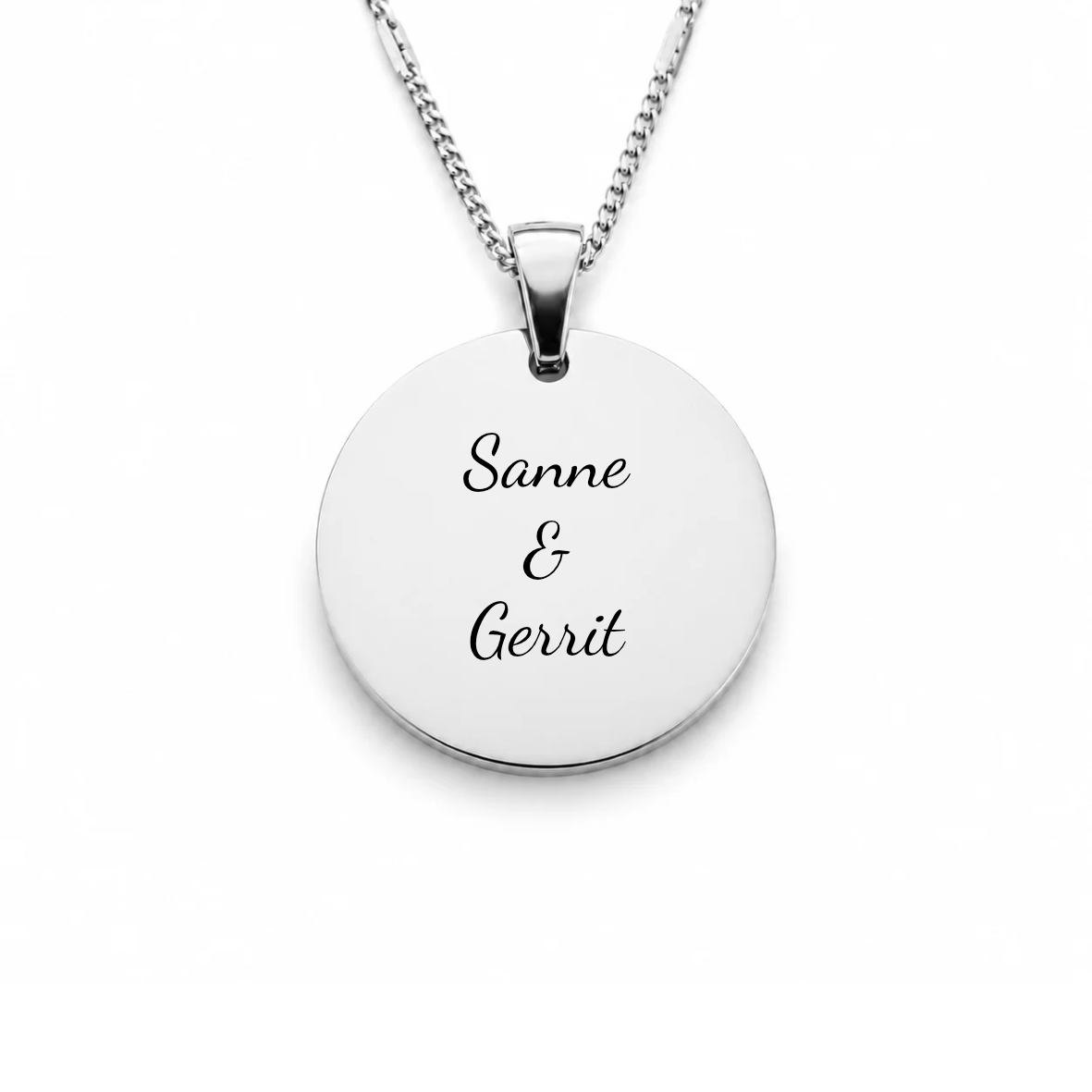 The Script Necklace | Silver
