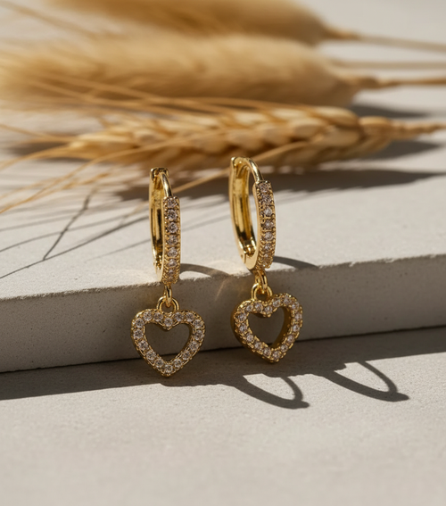 Luna Spark Heart Hoops