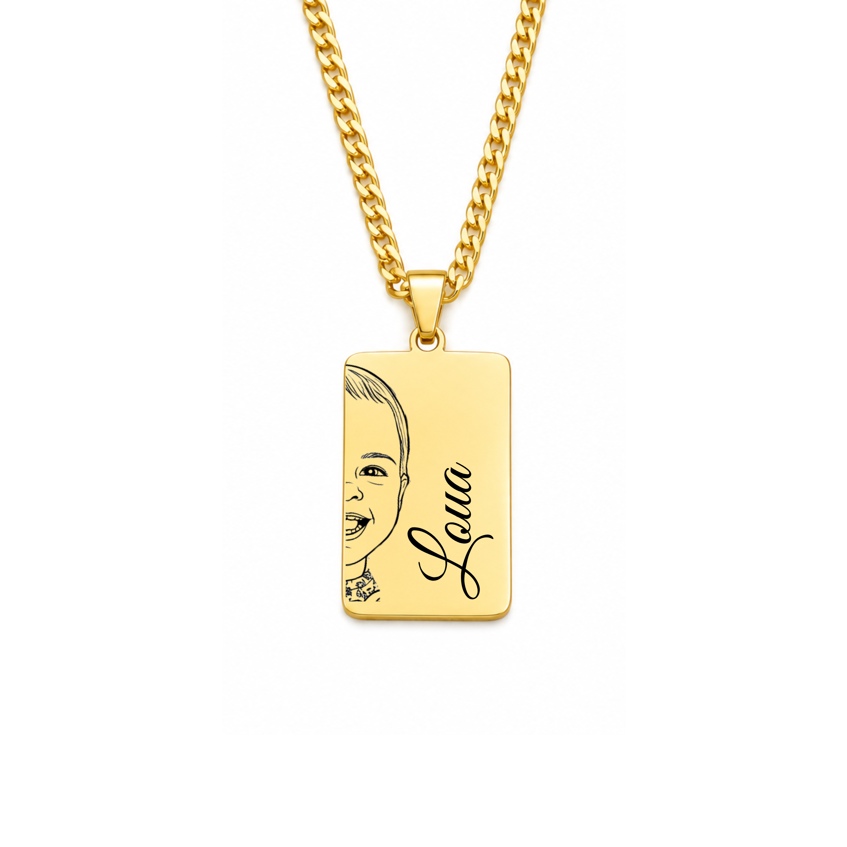 Half Portrait Necklace | □