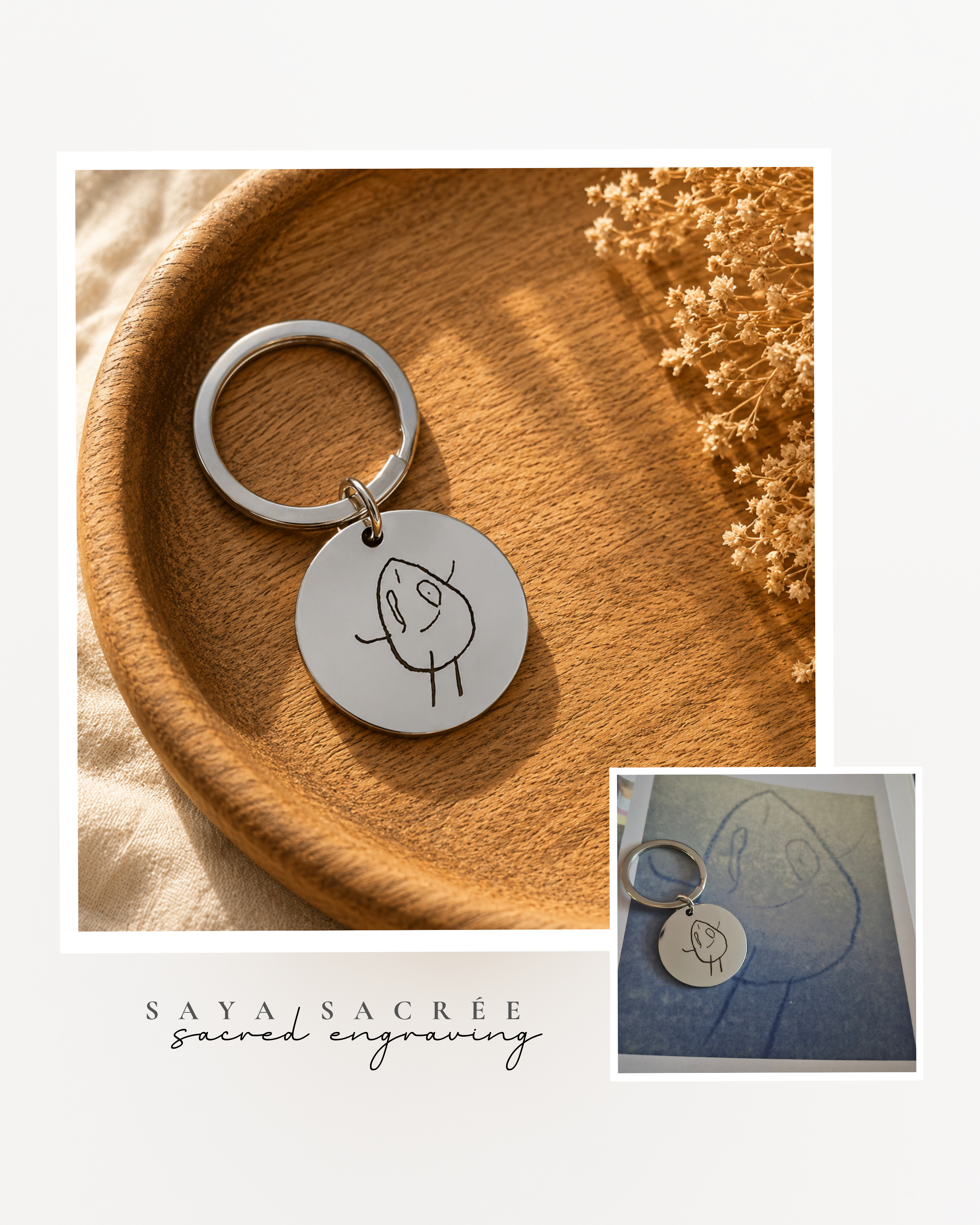 Doodle Keychain | ○
