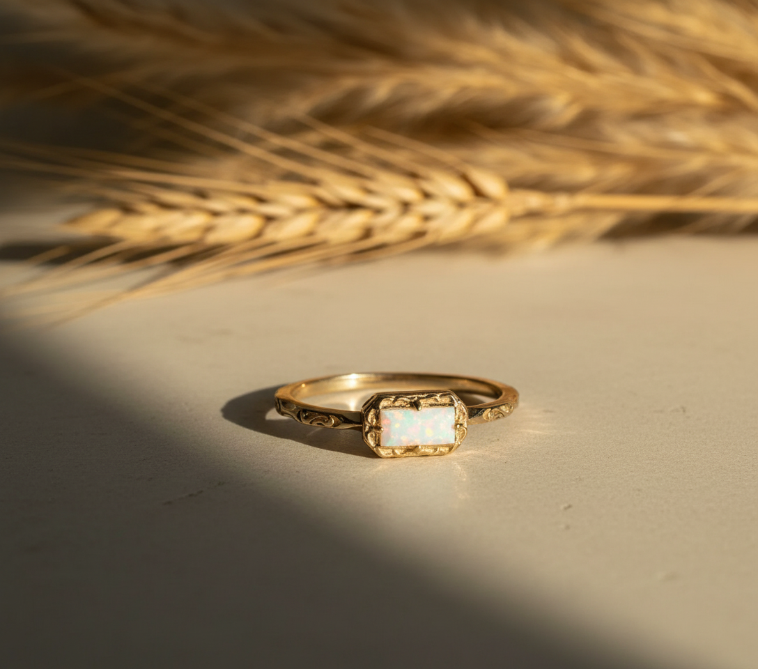 Luna Opal Vintage Ring