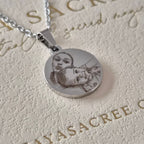Sacred Petite Photo Necklace | Silver